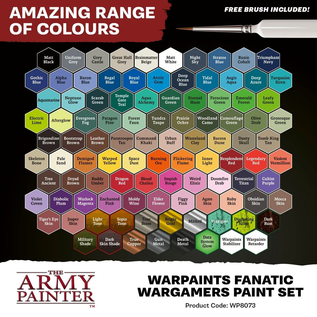 Warpaints Fanatic Wargamers paint set