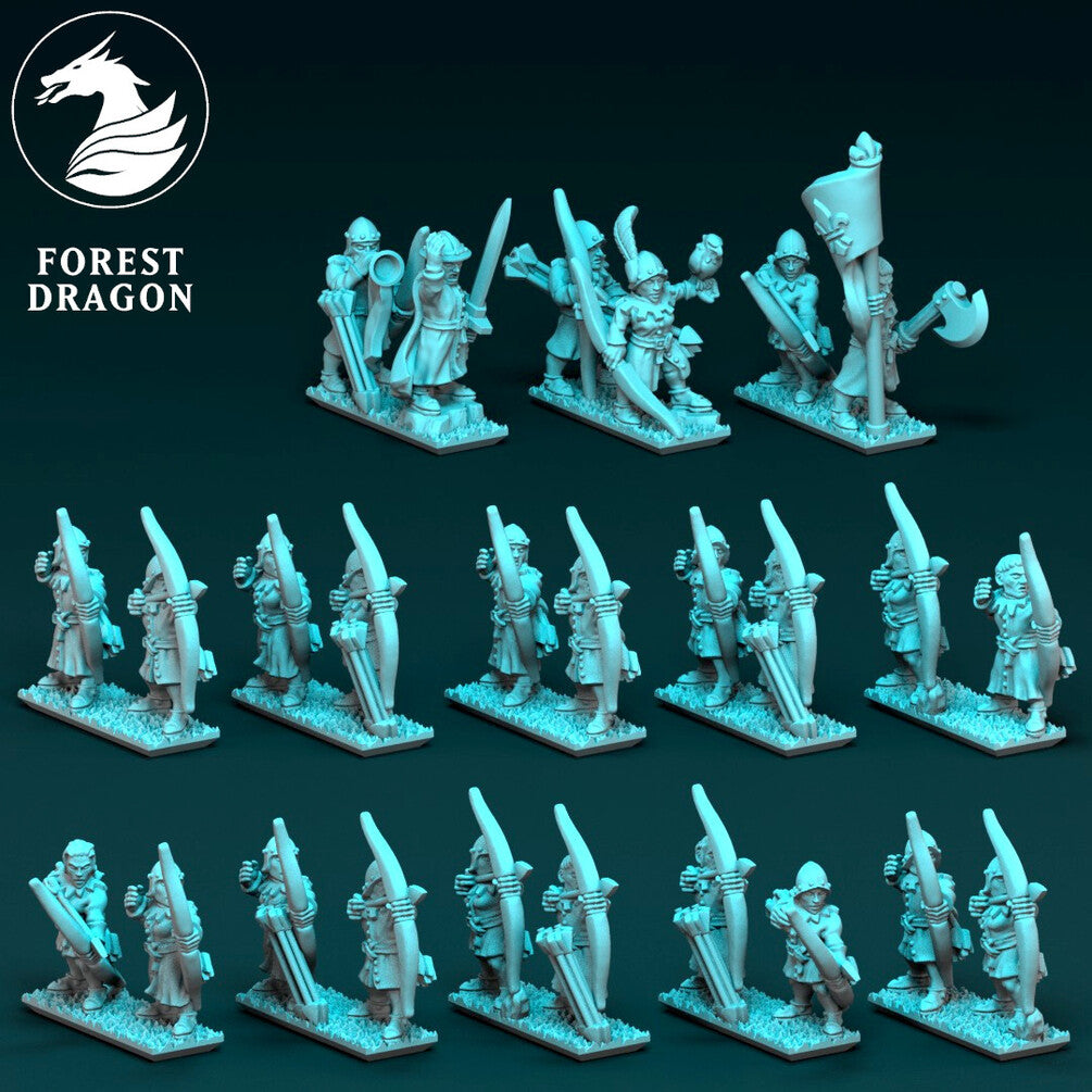 Chivalric knights archers