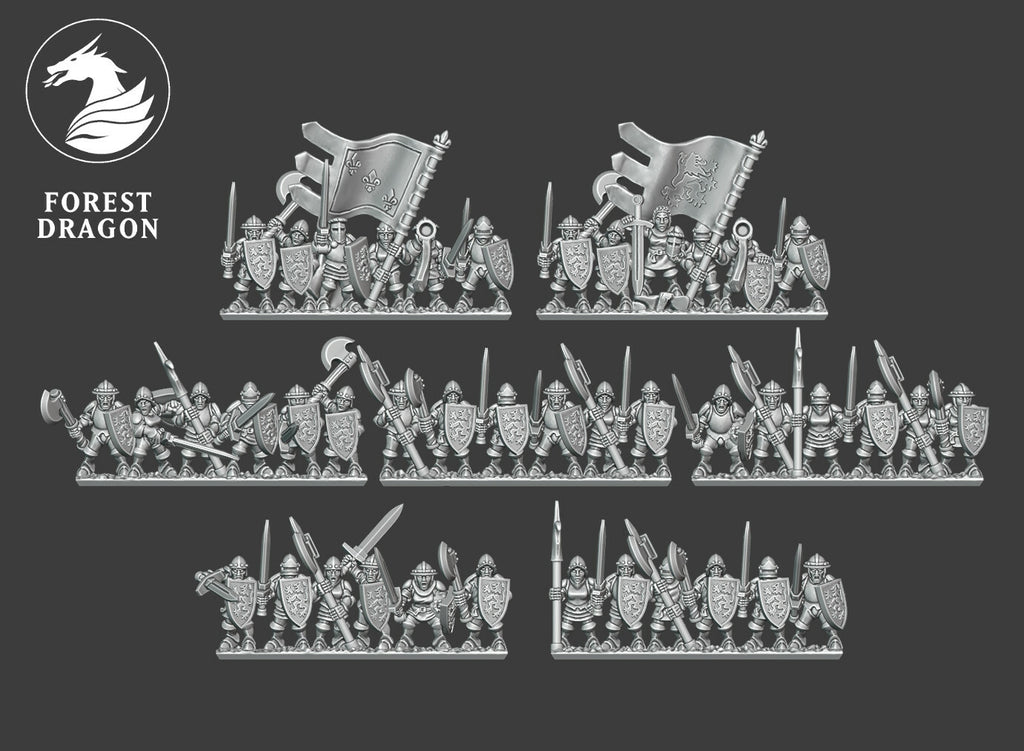 Chivalric knights Foot Knights