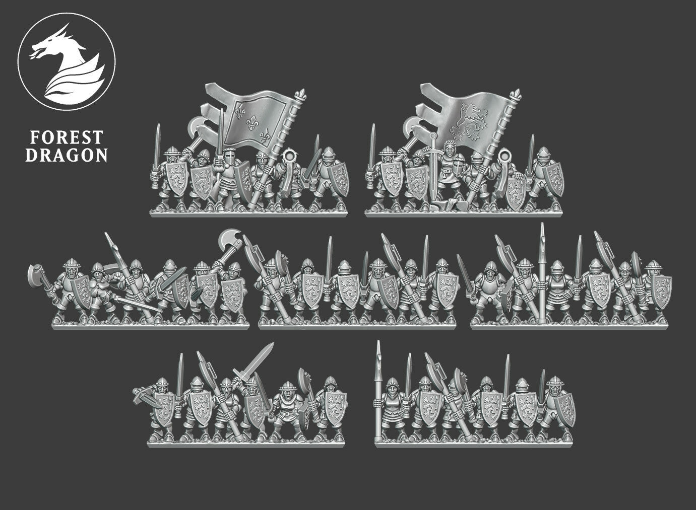 Chivalric knights Foot Knights