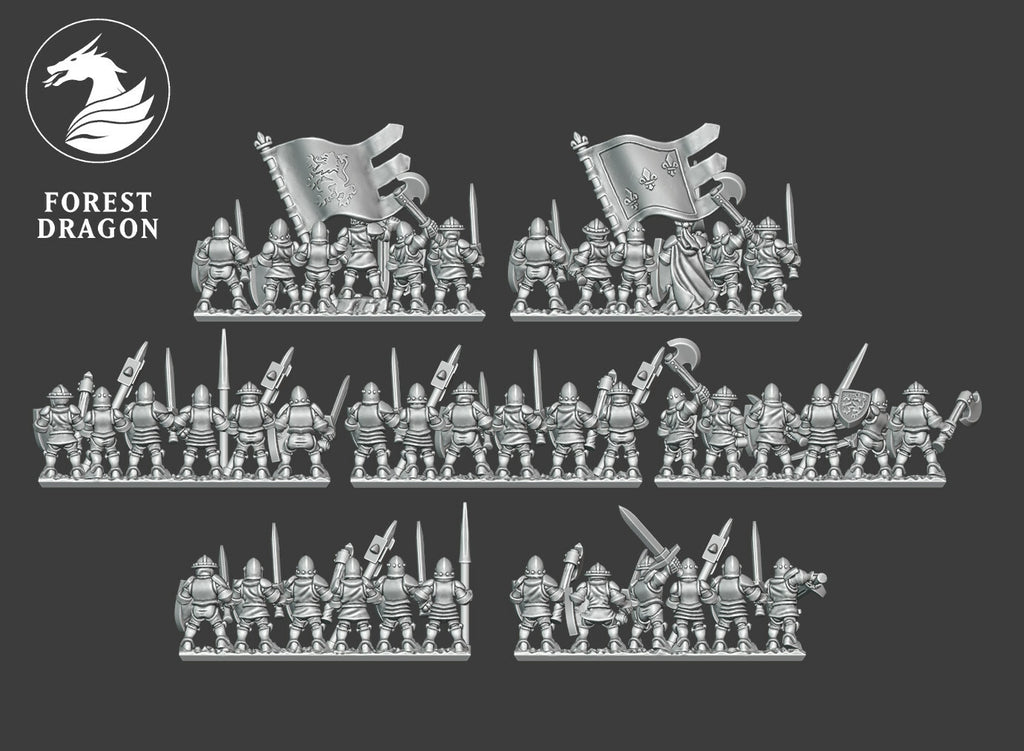 Chivalric knights Foot Knights