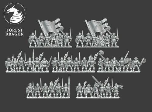 Chivalric knights Foot Knights