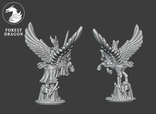 Chivalric heroes on Pegasus
